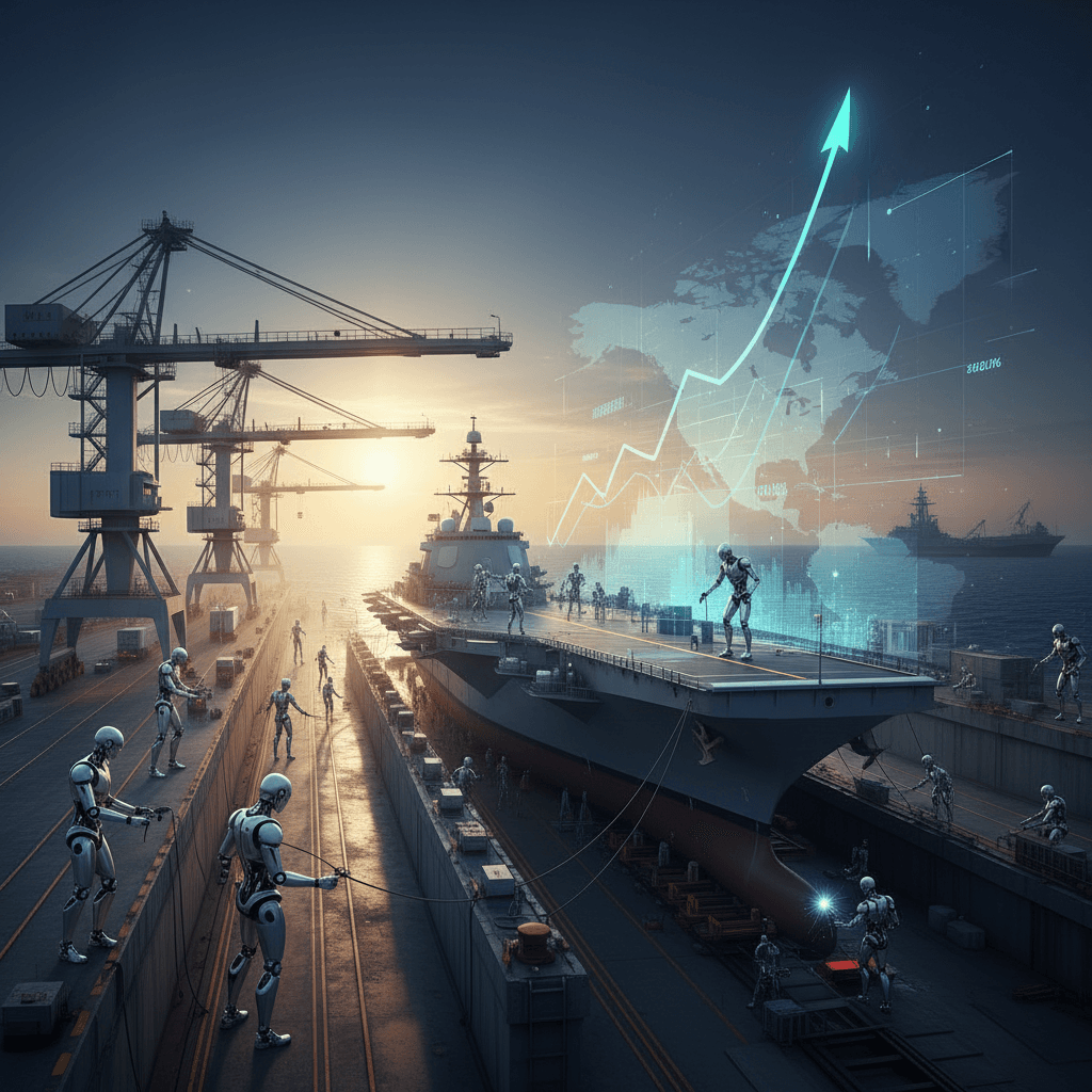 삼성중공업 주가 전망은? 미 해군 MRO 진출에 로봇 도입까지