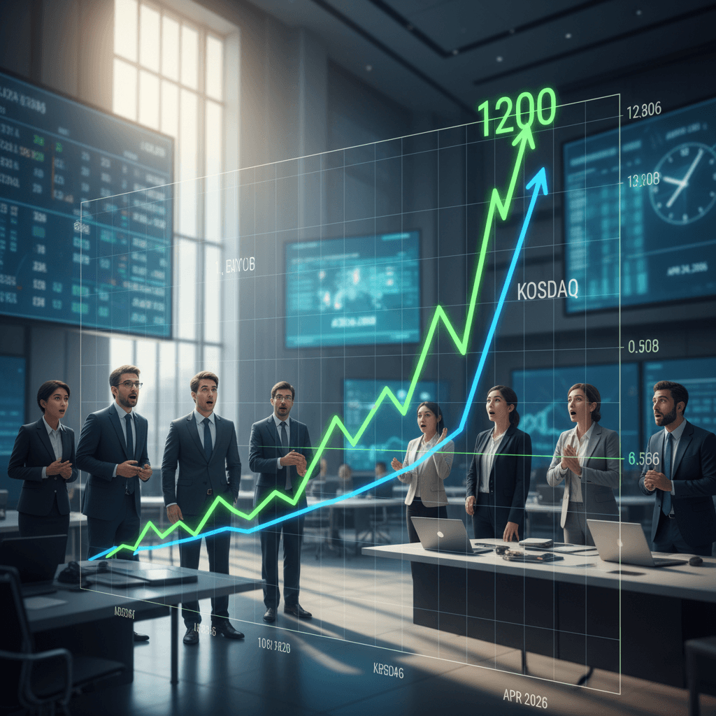 코스닥 1200선 25년 만에 돌파 마감, 코스피와 디커플링 원인은?