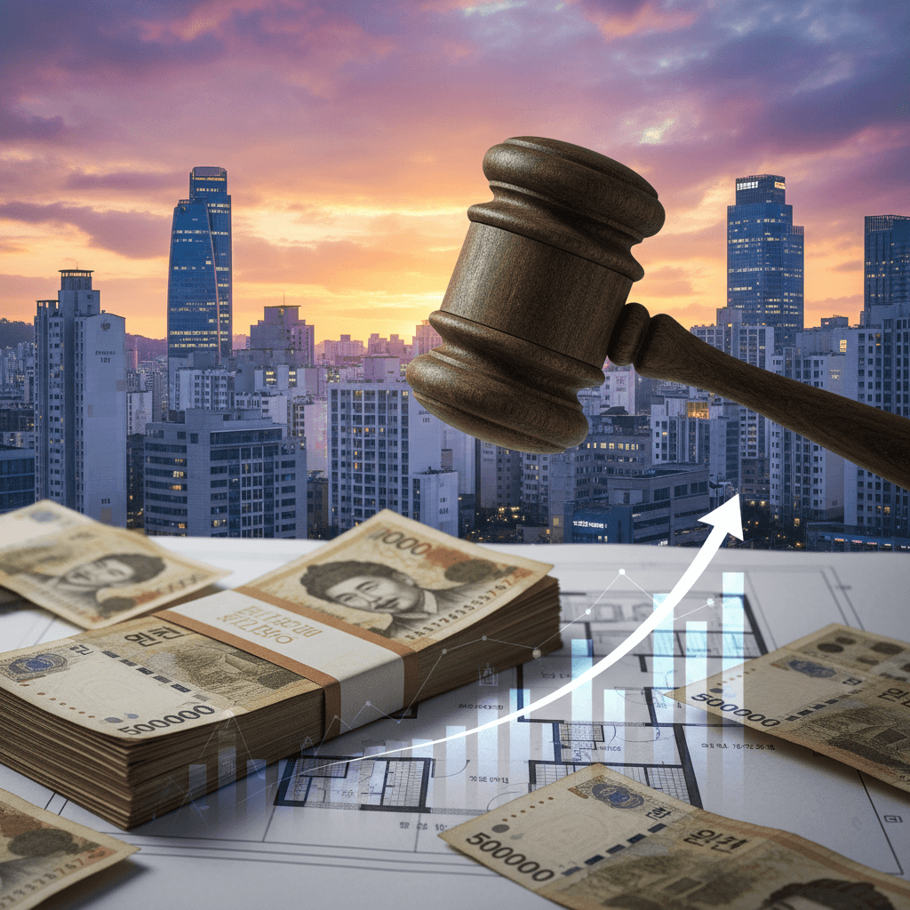 "여보, 현금 8억 있어?" 서울 아파트 경매 낙찰률 11.6%p 껑충…바닥 쳤나?