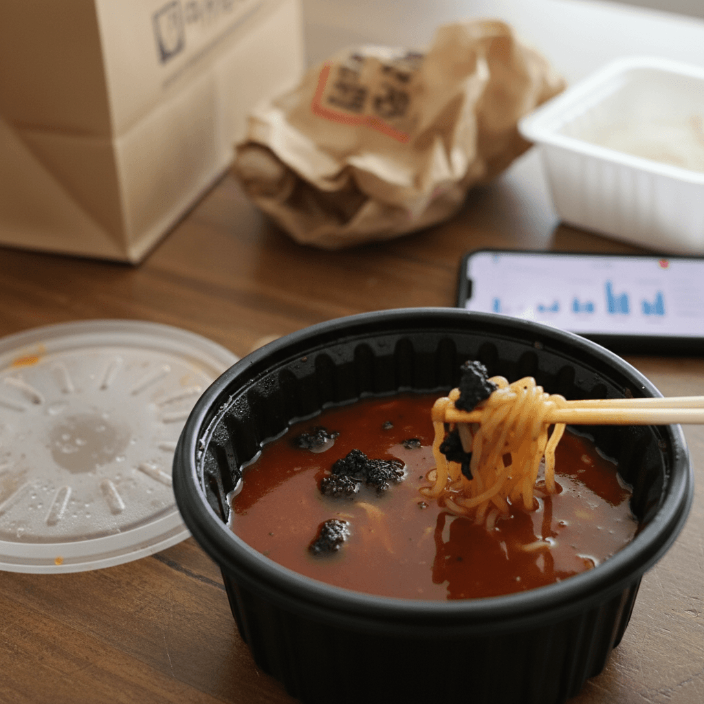 배달 국물에 검은 점 '둥둥'…외식 물가 상승 속 위생 논란, 원인은?