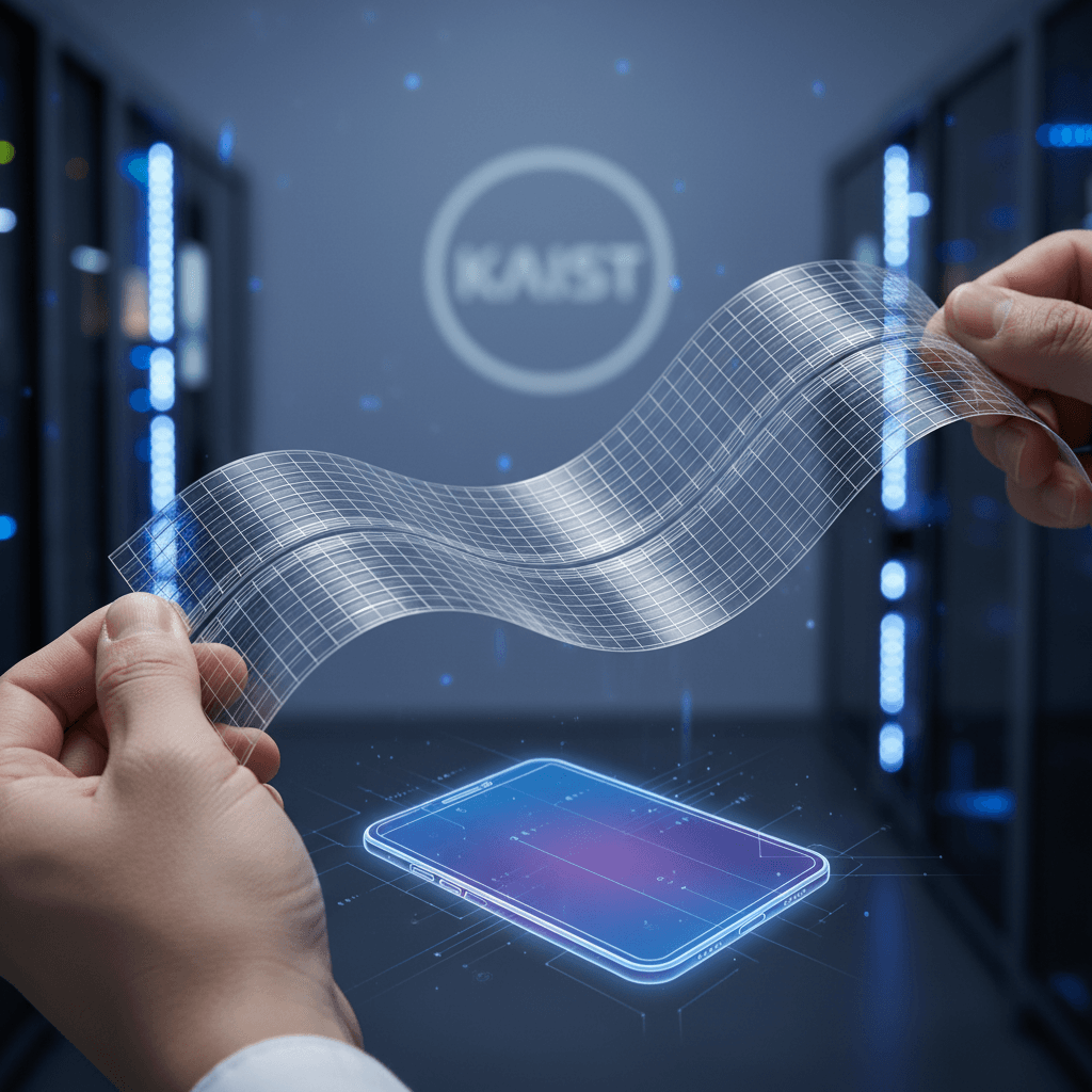 수만 번 접어도 '주름 제로'…KAIST, 폴더블폰 한계 돌파 기술 개발