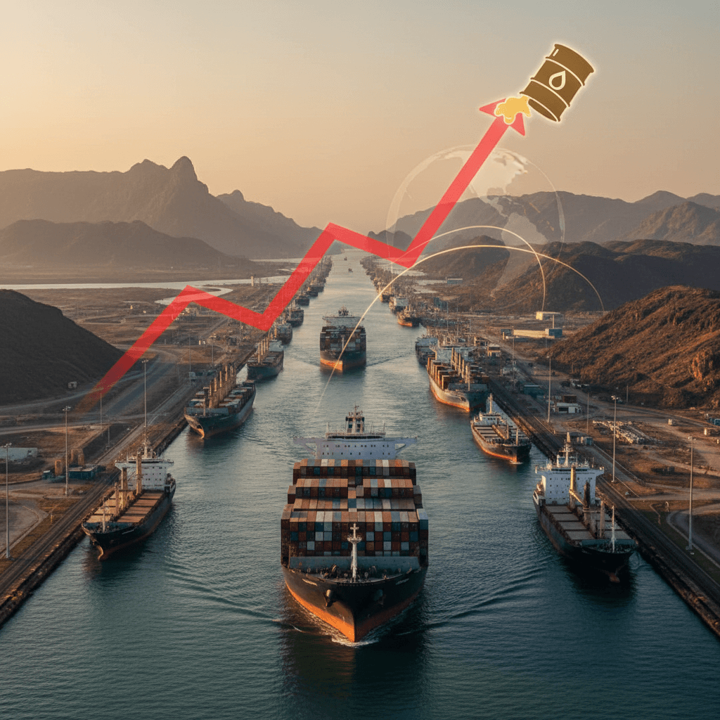 "60억 줄게, 먼저 보내줘"… 호르무즈 막히자 파나마 운하 급행료 4배 폭등, 유가 상승 수혜주는?