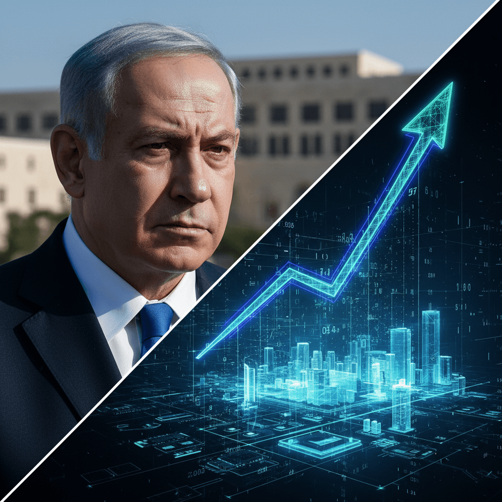 네타냐후의 역설: 지지율 하락 속 이스라엘 테크 투자 급증