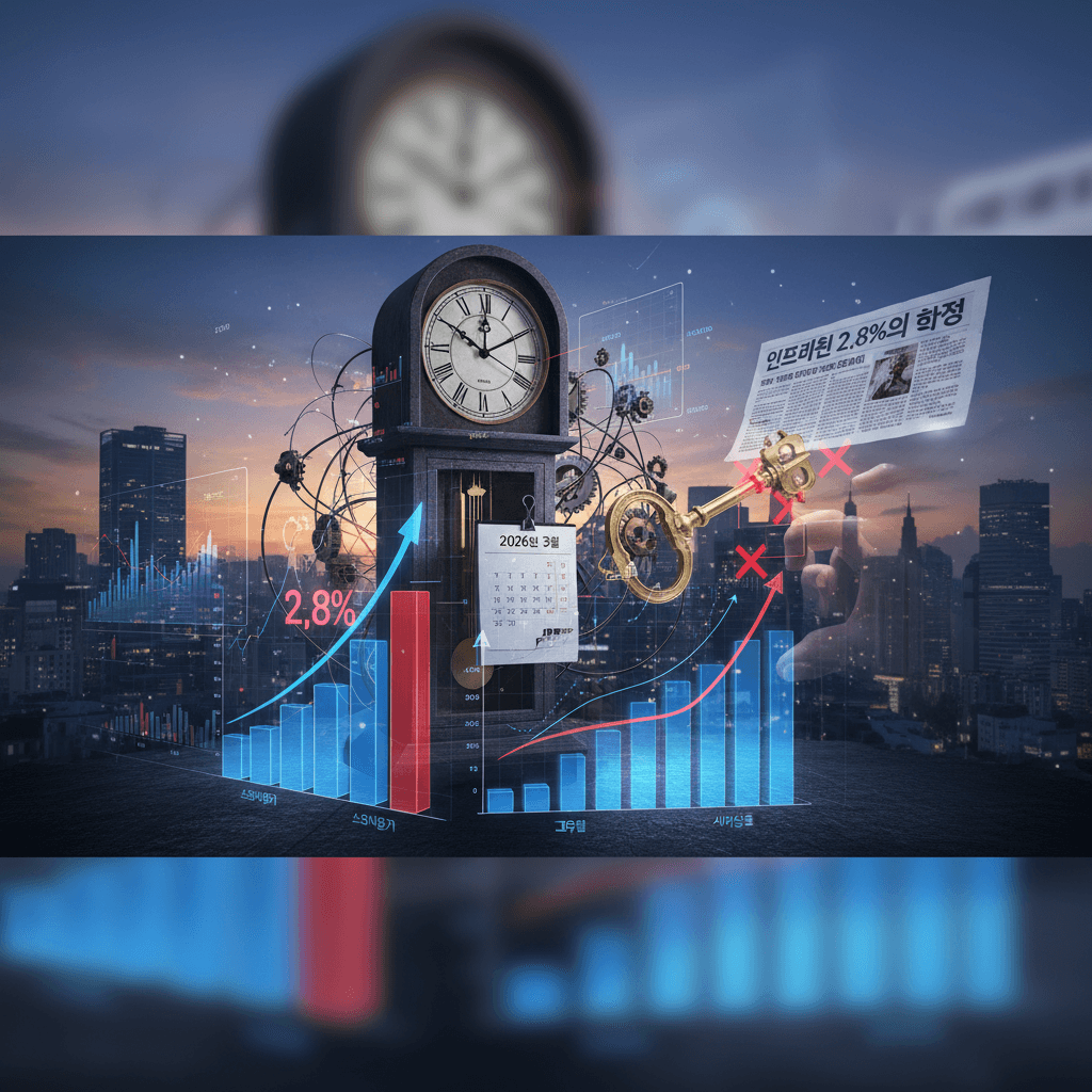 인플레이션 2.8%의 함정, 2026년 3월 경제 전망 긴급 진단