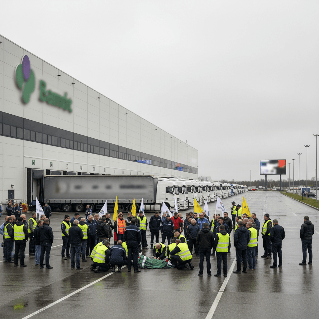 화물 연대 파업 중 진주 물류센터서 조합원 사망, 물류 마비 확산되나?