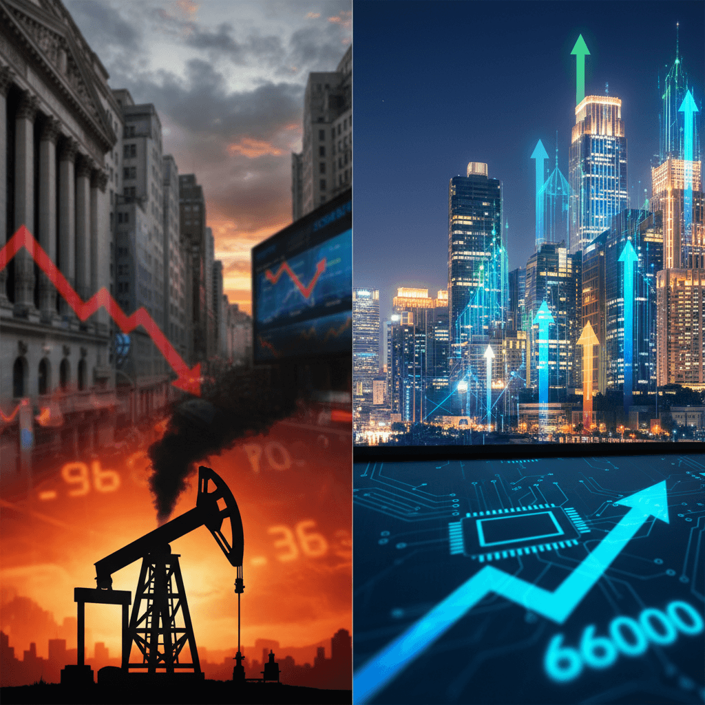 뉴욕증시 하락 출발 속 유가 96달러 돌파, 코스피 디커플링 원인은?
