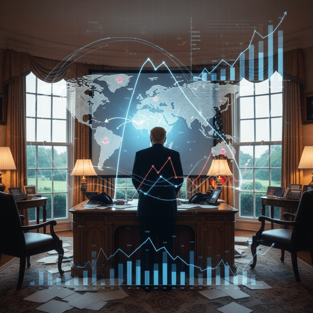 트럼프 지지율 33% 추락, 백악관 혼란 속 경제 정책 방향은?