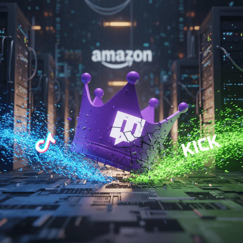 트위치 위기론, 틱톡·킥의 공세에 흔들리는 왕좌