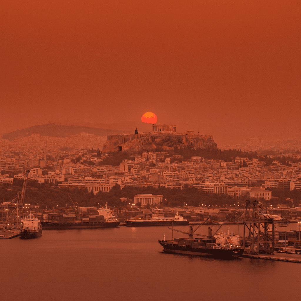 핏빛 하늘로 뒤덮인 그리스…사하라 먼지가 경제에 미칠 파장은?