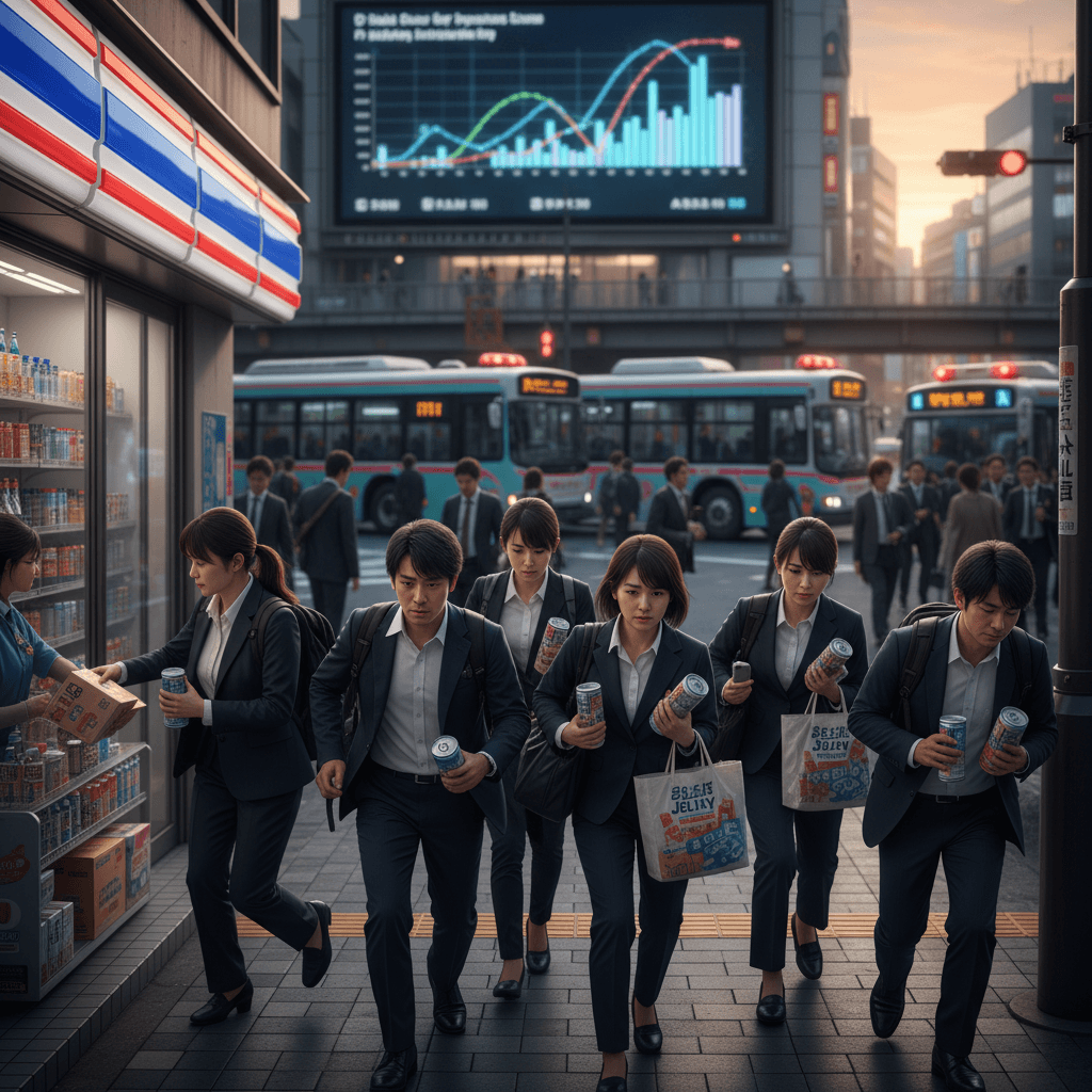 日 전력망 마비 위기, 직장인들이 에너지 드링크 찾는 이유는?