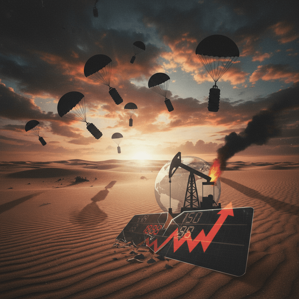 중동 하늘 덮은 공중 투하 지뢰… 유가 101달러 돌파가 던지는 경고